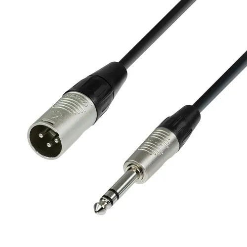 3 Pin XLR Male to P38 Mono Jack Cable 1.5 Meter