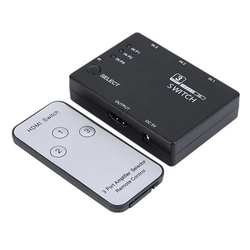 4K HDMI Switcher (3X1) 3 Input 1 Output Include PIP IR Remote Supports 4K Full HD 1080p