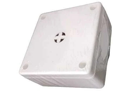 PVC Square Junction Box for CCTV Camera (4x4 / Dustproof)