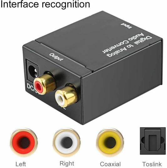 Digital to Analog RCA Audio Converter Adapter