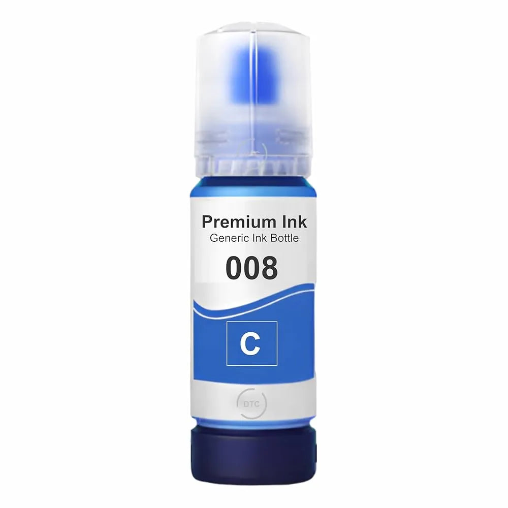 008 Ink for Epson L6460, L6490, L15150, L15160, L15180, L6570, M15180 (Cyan)