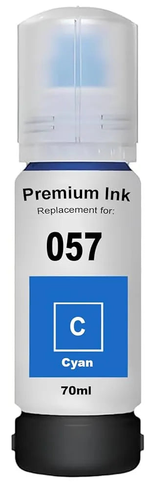 057 Refill Ink for Epson L8050, L18050 Printer (Cyan)