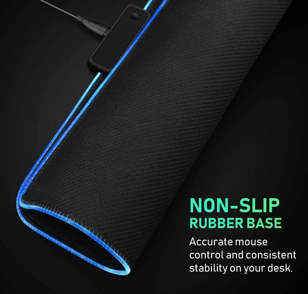 Mouse Pad For Large Extended Desk Pad Mat with 14 Lighting Modes (RGB09)