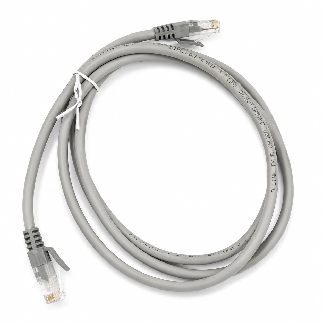CAT6 Ethernet Patch Cord with Crimped D-Link Cable & RJ45 Connectors
