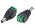 5.5x2.1mm DC Power Jack Male Connector with 2 pin Screw Terminal