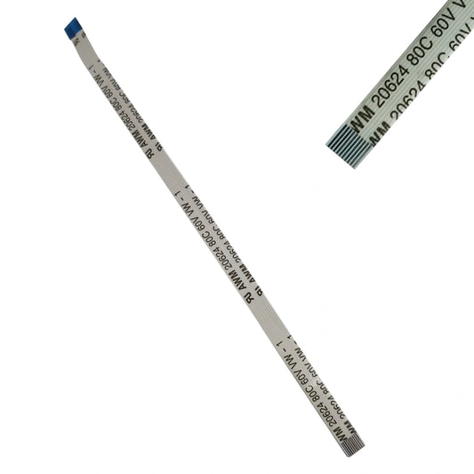 10 Pin 0.5mm Pitch 400mm Reverse Side Connection FFC Ribbon Flexible Flat Cable