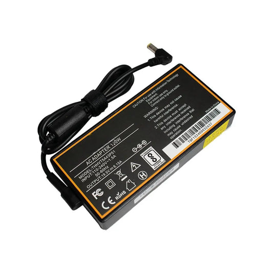 120W Laptop Adapter Compatible for Lenovo (19.5V, 6.15A) 6.3mm x 3.0mm (Power Cord Included)