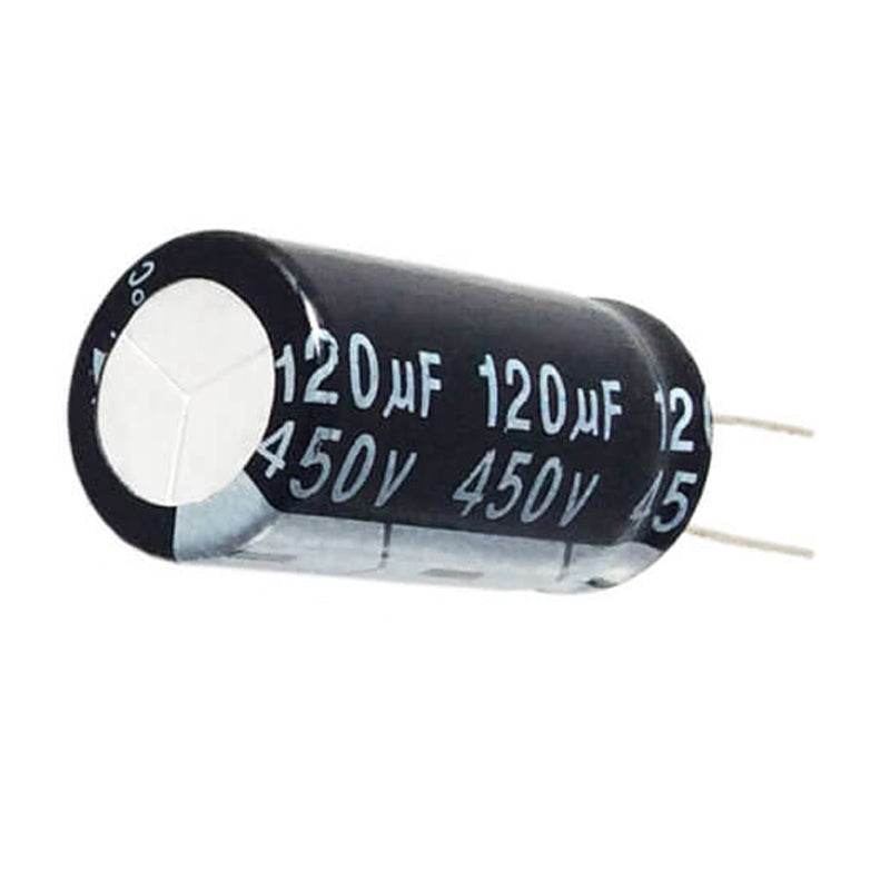 2PCS 120uF 450V 120MFD 450Volt 18*30mm Aluminum Electrolytic Capac 450V 120UF Electrolytic Capacitor - High Quality Power Component