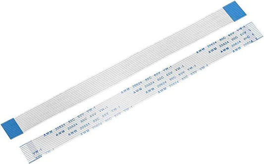12 Pin 1mm Pitch 100mm Same Side FFC Ribbon Flexible Flat Cable