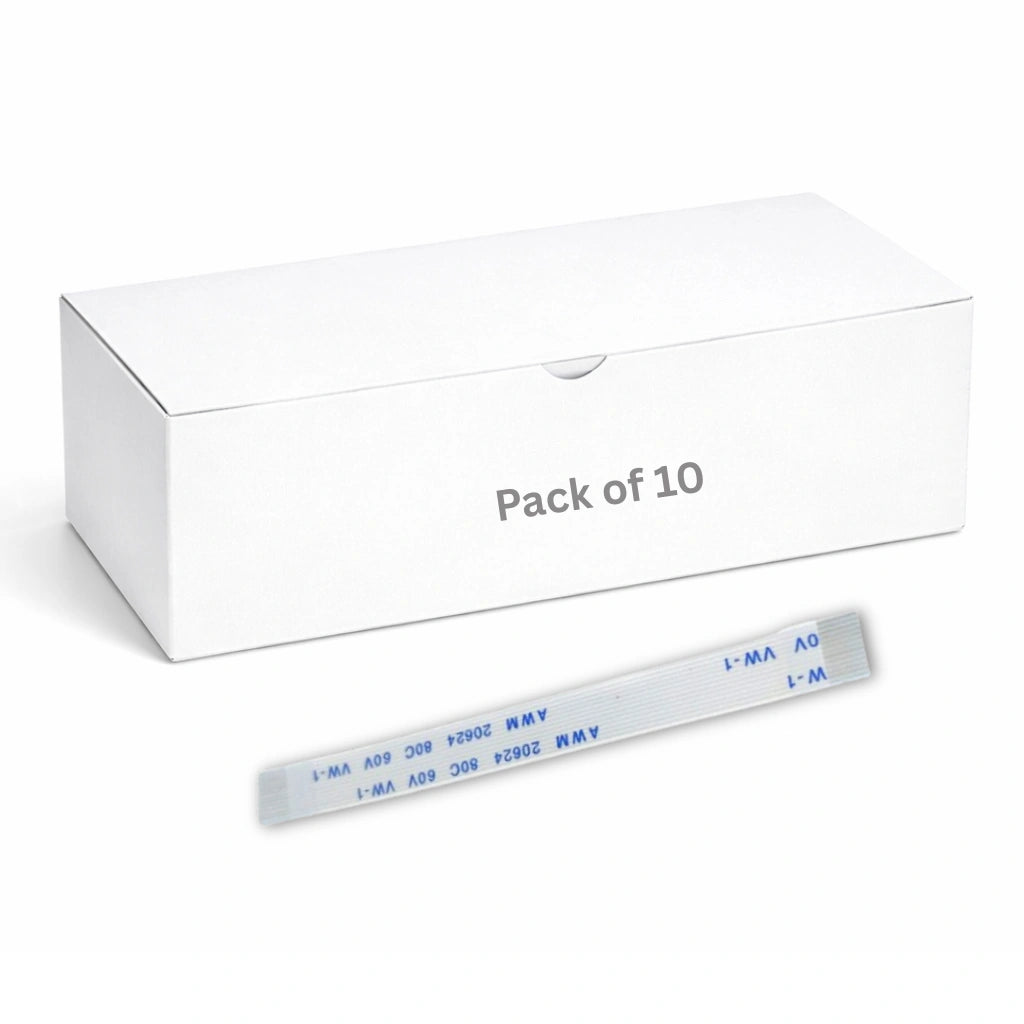 13 Pin 0.5mm Pitch 75mm Same Side Connection FFC Ribbon Flexible Flat Cable (Pack of 10)