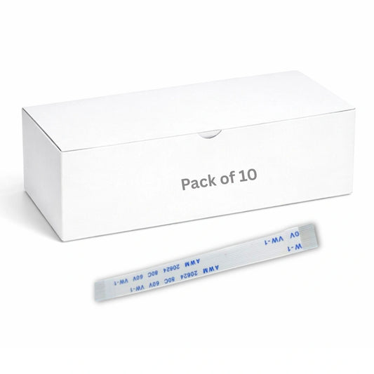 13 Pin 0.5mm Pitch 75mm Same Side Connection FFC Ribbon Flexible Flat Cable (Pack of 10)