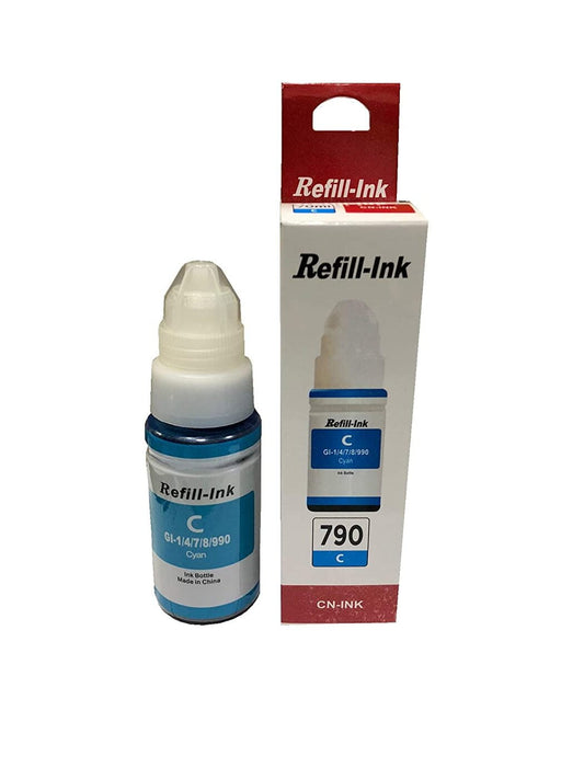 Refill Ink For Canon G1000 G2000 G3000 G4000 Printer (Cyan)