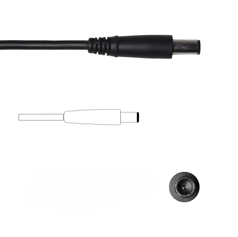 150W Laptop Adapter Compatible for Dell Slim (19.5V, 7.7A) 7.4mm x 5.0mm (Power Cord Included)