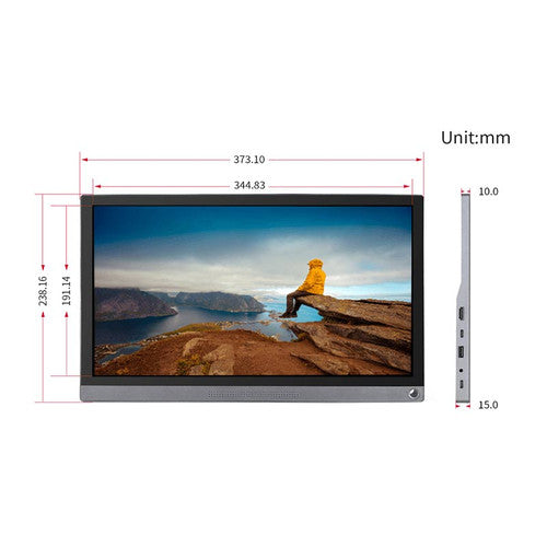 15.6 inch Universal Portable Touch Monitor, 1920x1080 Full HD, IPS, HDMI/Type-C