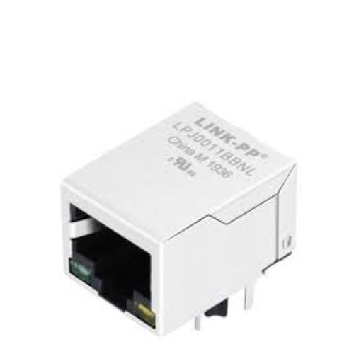 LPJ0011BBNL - 10/100 Base-T Ethernet Modular Jack with Magnetics