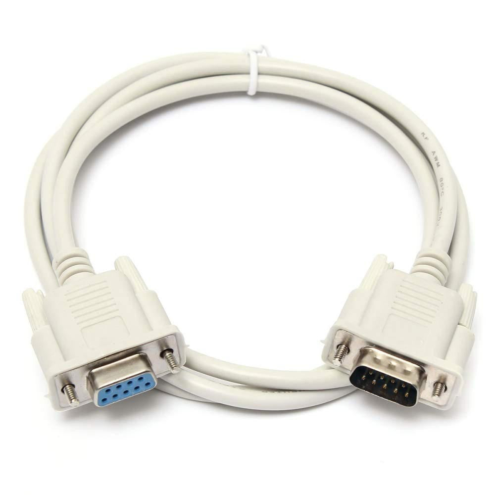 DB9 RS232 9Pin Serial Cable Male to Female Straight Through 1.5M D-Sub Cable