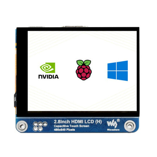 2.8inch HDMI IPS LCD Display (H), 480Ã—640, Adjustable Brightness, Fully Laminated Screen