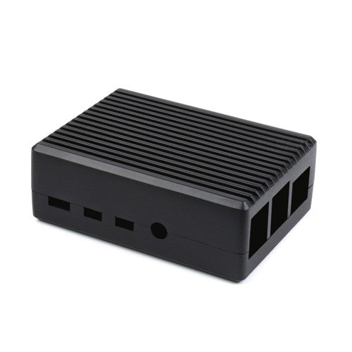Aluminum Stripe Grooved Case for Raspberry Pi 4, Inner Heatsink Pillars