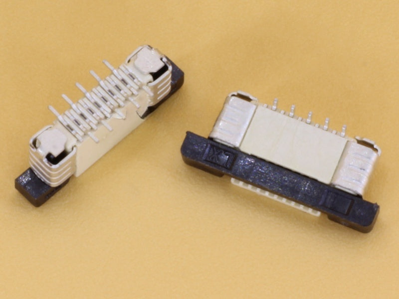 10 Pin 0.5mm Pitch FFC/FPC Top Entry Vertical Connector