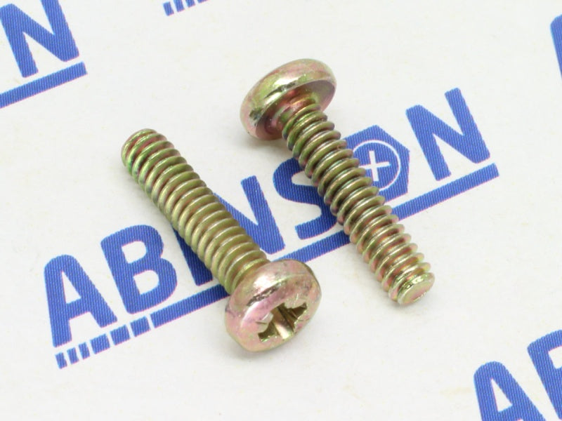 Pan Head #4-40 UNC x 12mm Phillips Plus Mild Steel MS Zinc Plated Screws for D-Sub Type connectors
