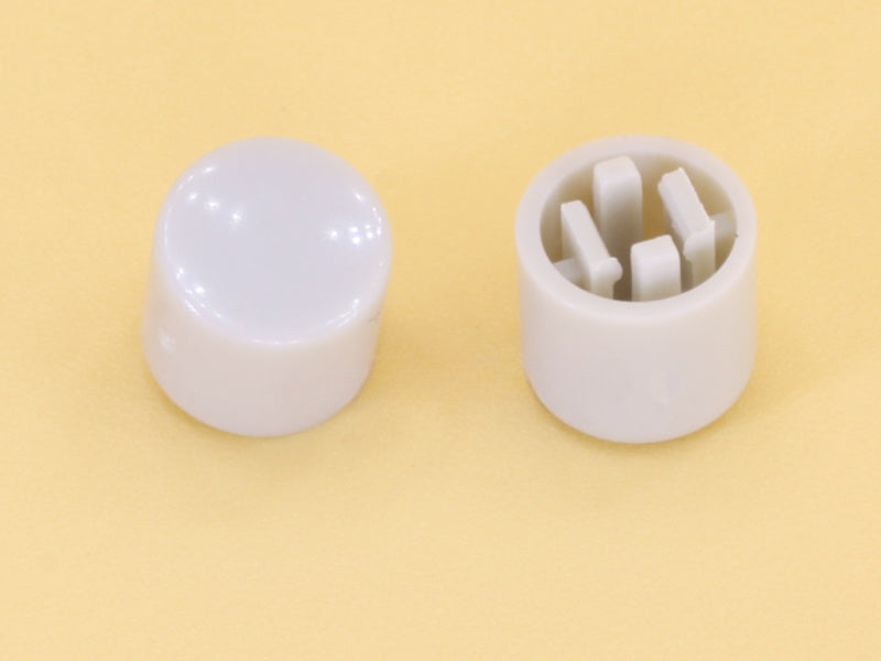 Gray Cap R6.7 Square Stem 2.4mm for Switches 6x6x7.3mm