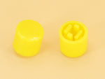 Yellow Cap R6.7 Square Stem 2.4mm for Switches 6x6x7.3mm