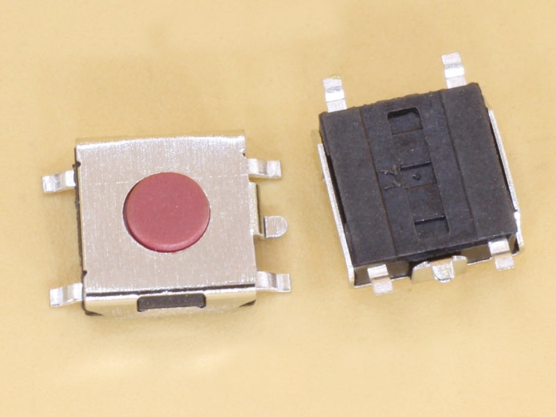 Tactile Switch SMD Red 6.5x6.5x2.5mm