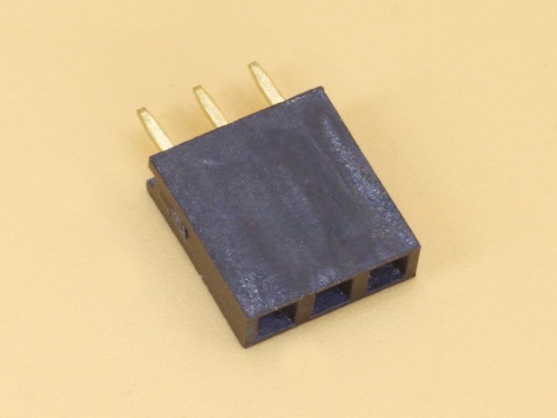 1x3 2.54mm Female Straight Single Row Header Strip