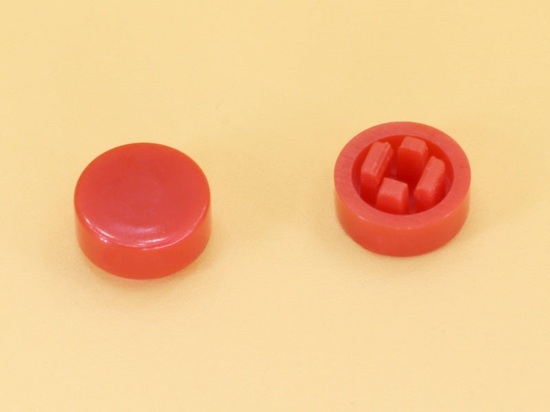 Red Cap R8 Square Stem 2.4mm for Switches 6x6x7.3mm