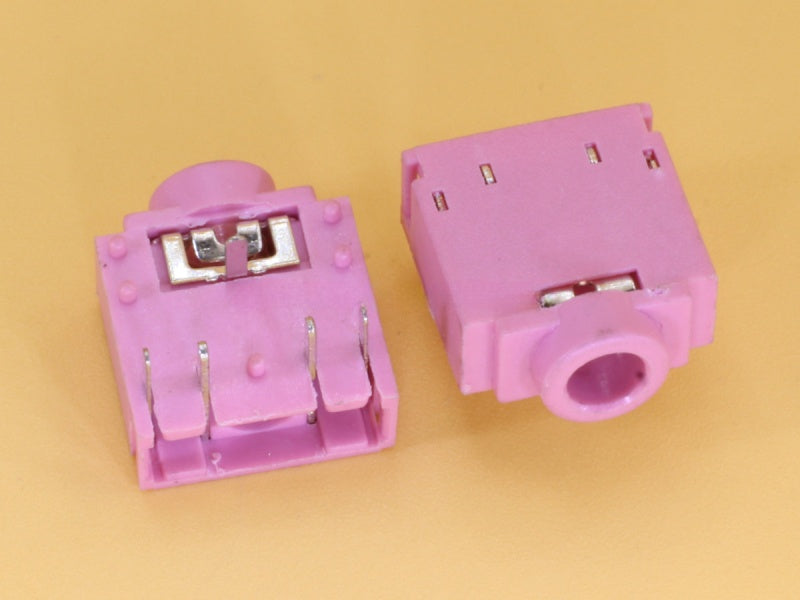 Stereo Socket - PCB Mount - 3.5mm Red