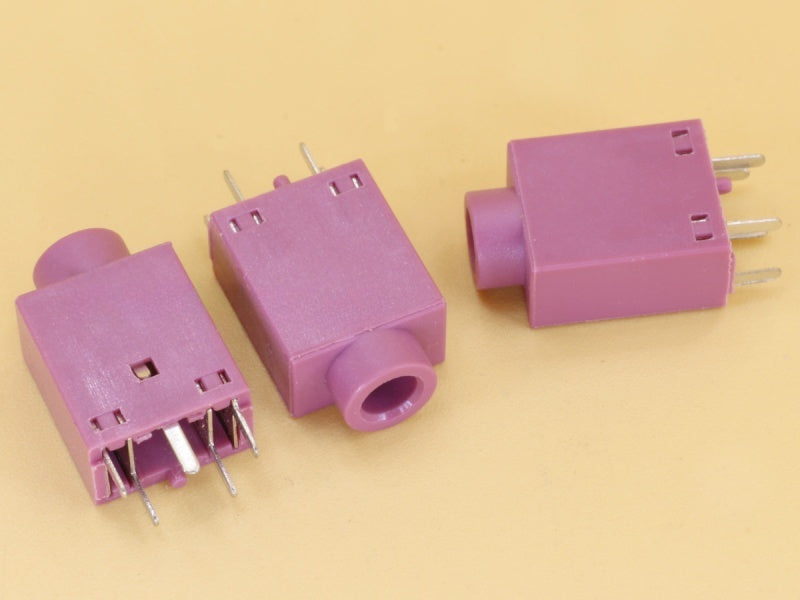 Stereo Audio Socket 5P Vertical - Pink
