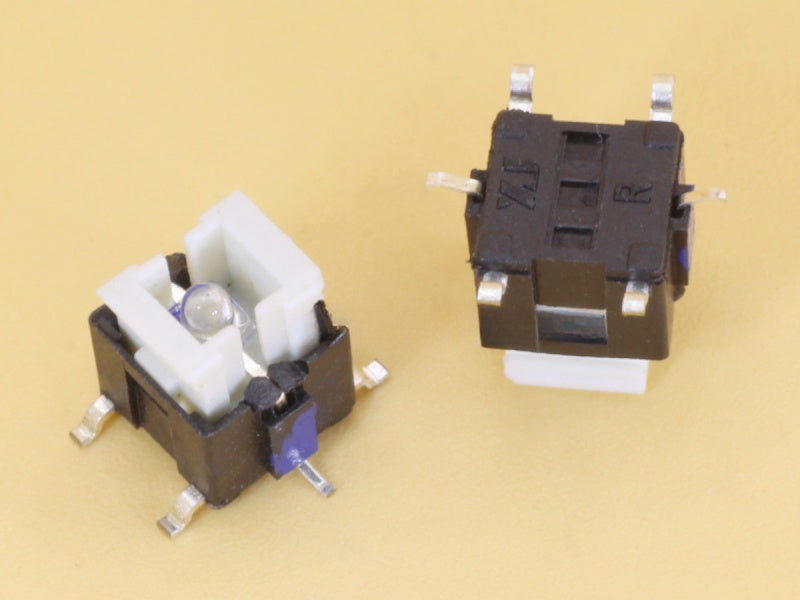 Switch 6x6x7.2mm Blue LED SMD