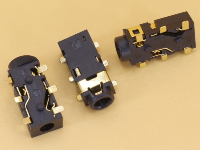 Stereo Socket 2.5mm 6P SMD