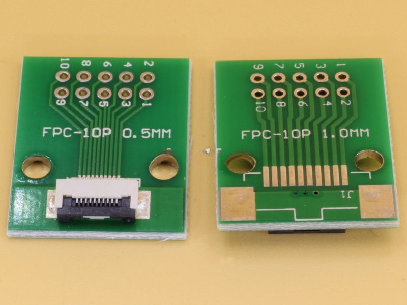 10 Pin PCB with 0.5mm FFC Connector Soldered