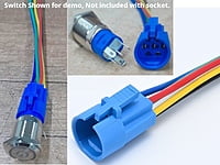 Socket 5 Pin with 15cm wires for Metal Switch 16mm
