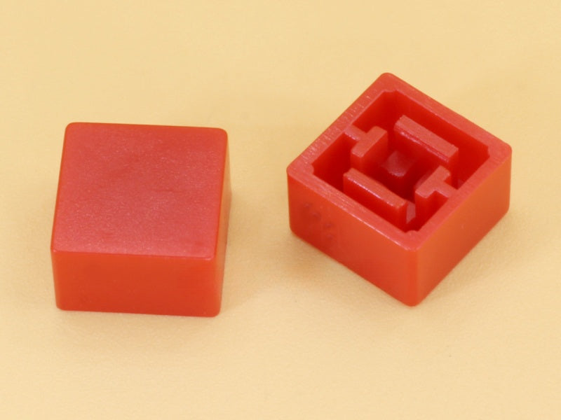 Red Cap S9.2 Square Stem 3.8mm for Switches 12x12x7.3mm
