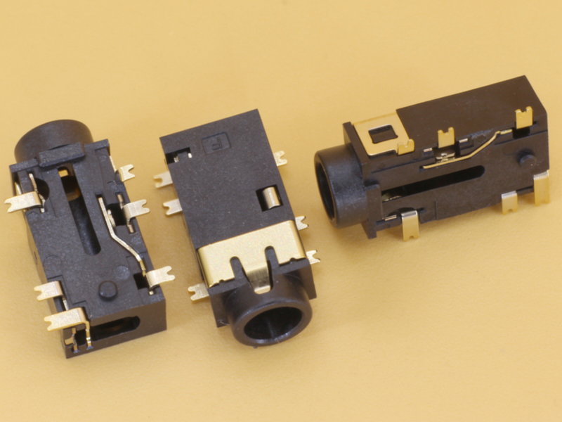 Stereo Socket 3.5mm 6P SMD Height 4mm