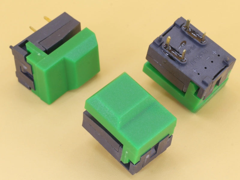 Key Switch 17x12.5mm Green