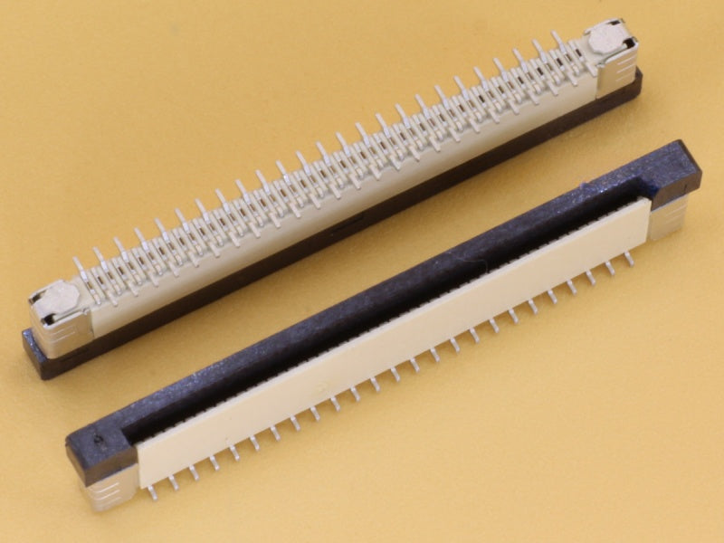 50 Pin 0.5mm Pitch FFC/FPC Top Entry Vertical Connector