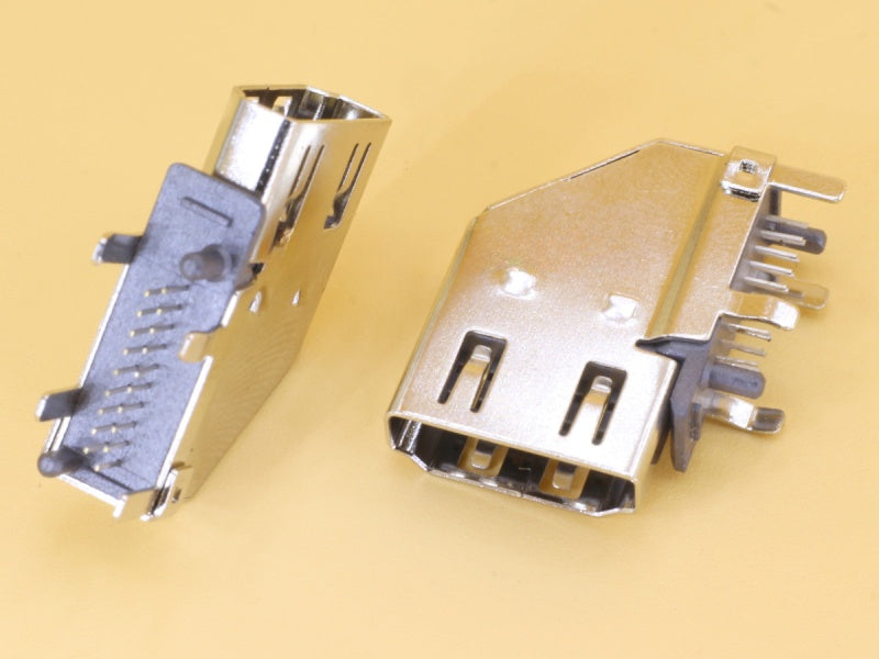 HDMI 19P HD A-type Female Through Hole Right Angle