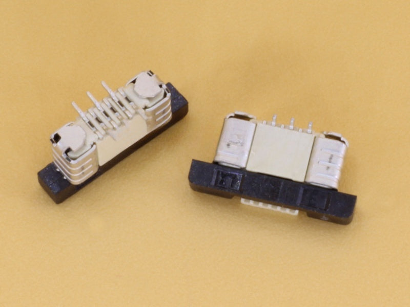 6 Pin 0.5mm Pitch FFC/FPC Top Entry Vertical Connector