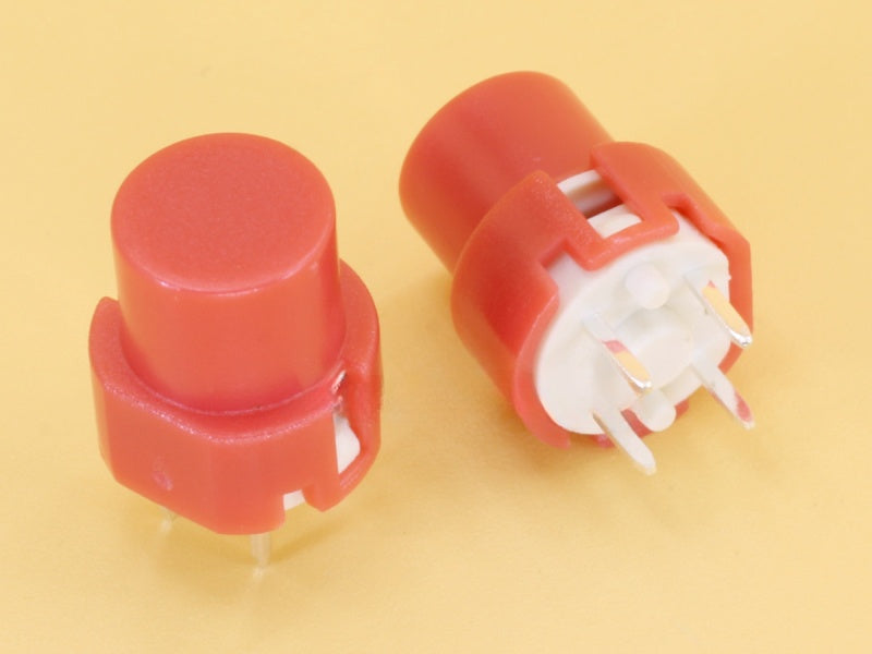 Tact Key Switch Round Red