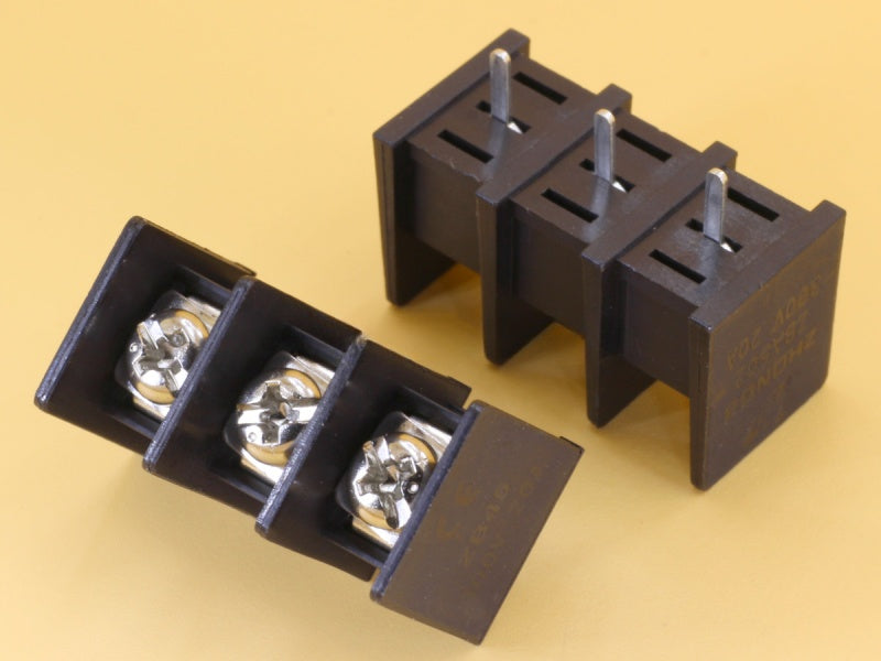 3 Pin 9.5mm 300V 20A Barrier Terminal Block Screw M4