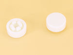 White Cap R8 Square Stem 2.4mm for Switches 6x6x7.3mm