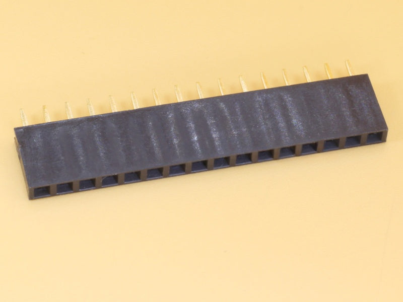 1x16 2.54mm Female Straight Single Row Header Strip