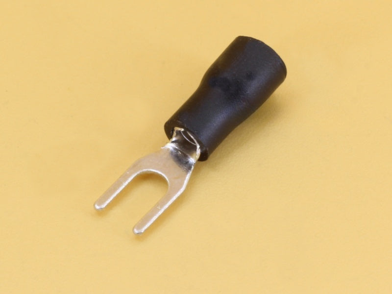 Fork Insulated Terminal - Wire 0.5-1.5 sq.mm - Bolt M3 - Width 5mm - 10A