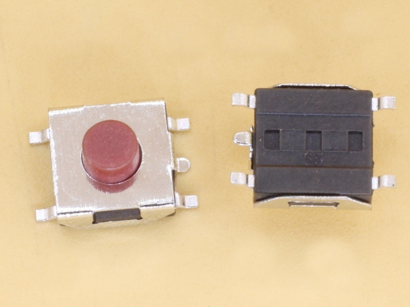 Tactile Switch SMD Red 6.5x6.5x3.7mm