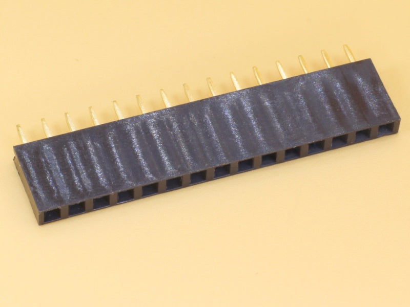 1x15 2.54mm Female Straight Single Row Header Strip