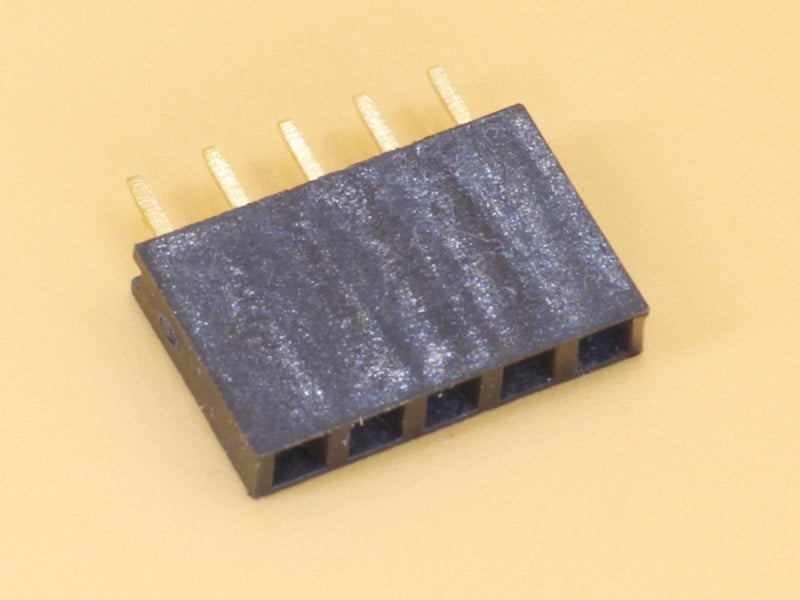 1x5 2.54mm Female Straight Single Row Header Strip