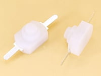 Switch On Off Push 30V 1A White Feet Inline